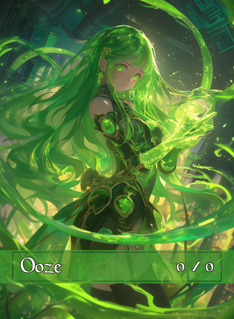 Ooze token - custom Anime art design for tabletop gaming