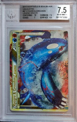 Kyogre & Groudon Legend (Top) - Undaunted (UD) BGS 7.5