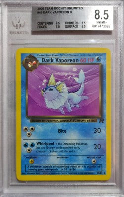 Dark Vaporeon - Team Rocket (TR) BGS 8.5