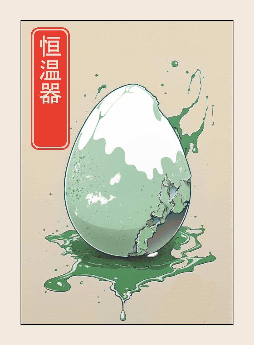 Incubator token - custom Japanese art design for tabletop gaming
